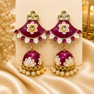 Maroon Jhumka