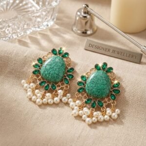 Soft Green Western  Jhumka