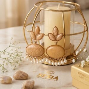 Golden Leaf Western  Jhumka
