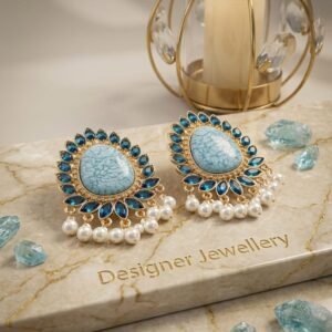 Sky Blue Western  Jhumka